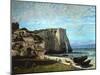 The Cliffs of Etretat after a Thunderstorm, 1870-Gustave Courbet-Mounted Giclee Print