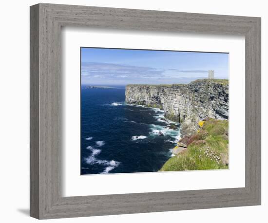 The Cliffs of Marwick Head, Kirkwall, Orkney islands, Scotland.-Martin Zwick-Framed Photographic Print