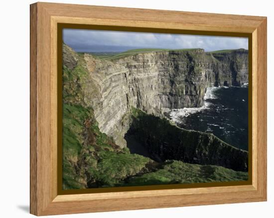 The Cliffs of Moher, Looking Towards Hag's Head from O'Brian's Tower, County Clare, Eire-Gavin Hellier-Framed Premier Image Canvas