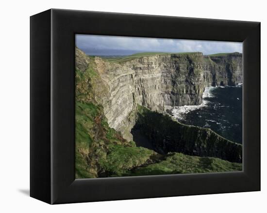 The Cliffs of Moher, Looking Towards Hag's Head from O'Brian's Tower, County Clare, Eire-Gavin Hellier-Framed Premier Image Canvas