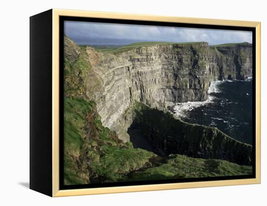 The Cliffs of Moher, Looking Towards Hag's Head from O'Brian's Tower, County Clare, Eire-Gavin Hellier-Framed Premier Image Canvas