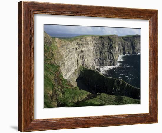 The Cliffs of Moher, Looking Towards Hag's Head from O'Brian's Tower, County Clare, Eire-Gavin Hellier-Framed Photographic Print