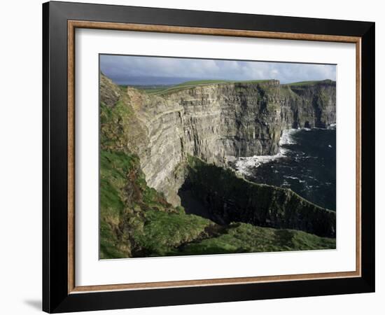 The Cliffs of Moher, Looking Towards Hag's Head from O'Brian's Tower, County Clare, Eire-Gavin Hellier-Framed Photographic Print