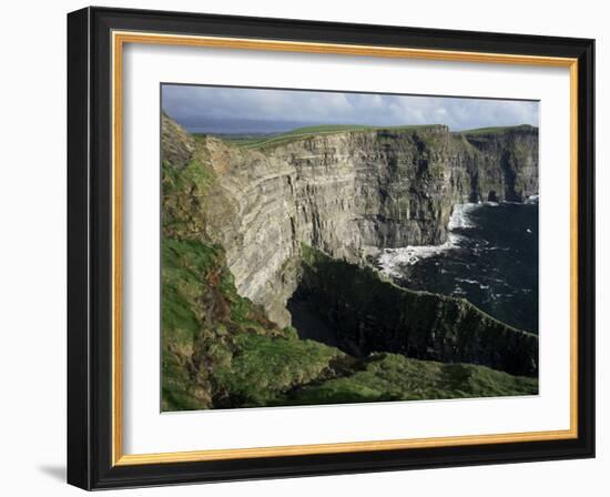 The Cliffs of Moher, Looking Towards Hag's Head from O'Brian's Tower, County Clare, Eire-Gavin Hellier-Framed Photographic Print