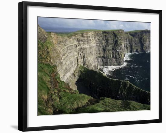 The Cliffs of Moher, Looking Towards Hag's Head from O'Brian's Tower, County Clare, Eire-Gavin Hellier-Framed Photographic Print