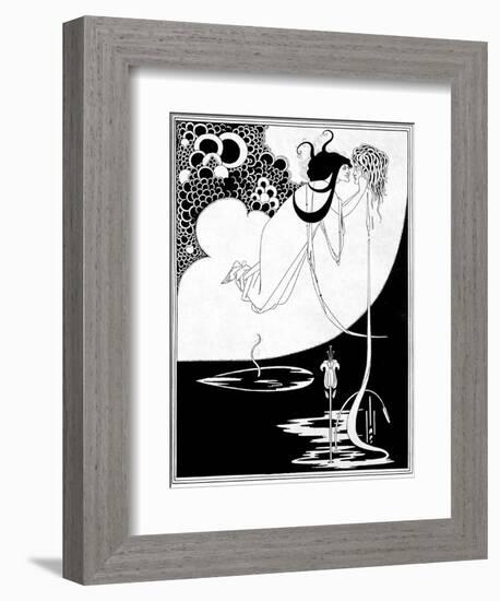 The Climax, Illustration from "Salome" by Oscar Wilde, 1893-Aubrey Beardsley-Framed Giclee Print