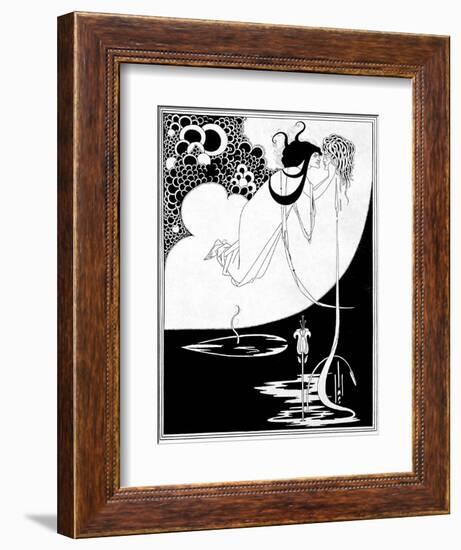 The Climax, Illustration from "Salome" by Oscar Wilde, 1893-Aubrey Beardsley-Framed Giclee Print