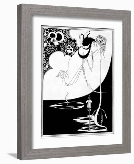 The Climax, Illustration from "Salome" by Oscar Wilde, 1893-Aubrey Beardsley-Framed Giclee Print