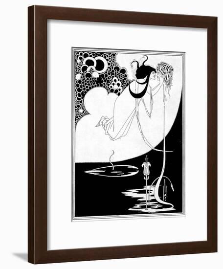 The Climax, Illustration from "Salome" by Oscar Wilde, 1893-Aubrey Beardsley-Framed Giclee Print