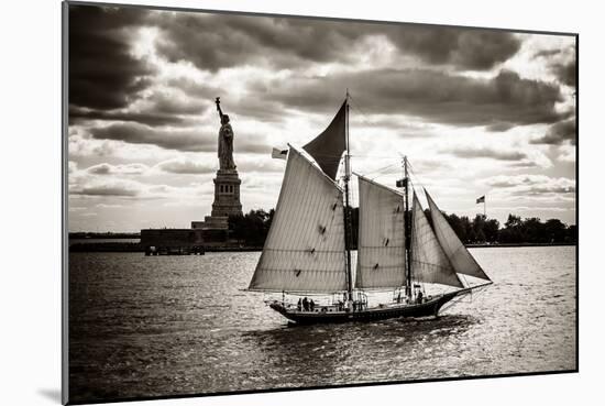 The Clipper and the Liberty-John Brooknam-Mounted Art Print