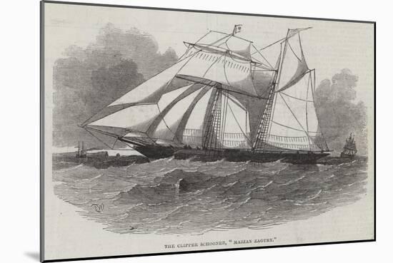 The Clipper Schooner, Marin Zagury-Edwin Weedon-Mounted Giclee Print