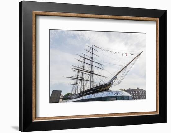 The Clipper Ship Cutty Sark on Display at Greenwich Pier, Greenwich, London-Michael Nolan-Framed Photographic Print