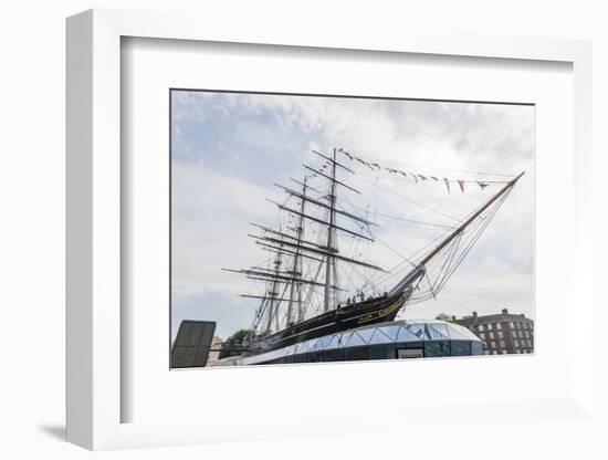 The Clipper Ship Cutty Sark on Display at Greenwich Pier, Greenwich, London-Michael Nolan-Framed Photographic Print