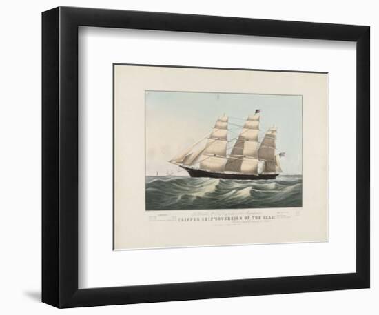 The Clipper Ship, Sovereign of the Seas, c.1852-Currier & Ives-Framed Art Print