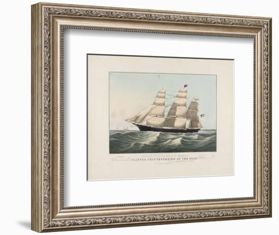 The Clipper Ship, Sovereign of the Seas, c.1852-Currier & Ives-Framed Art Print