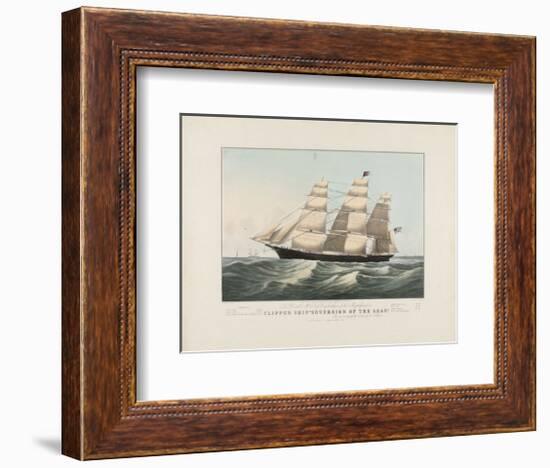 The Clipper Ship, Sovereign of the Seas, c.1852-Currier & Ives-Framed Art Print