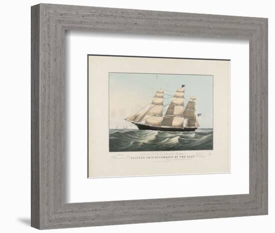 The Clipper Ship, Sovereign of the Seas, c.1852-Currier & Ives-Framed Art Print