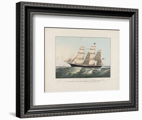 The Clipper Ship, Sovereign of the Seas, c.1852-Currier & Ives-Framed Art Print