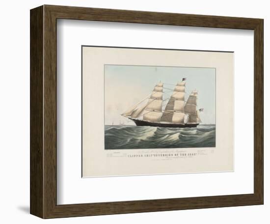 The Clipper Ship, Sovereign of the Seas, c.1852-Currier & Ives-Framed Art Print