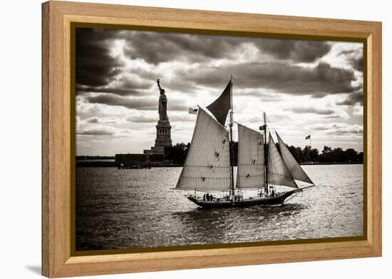 The Clipper & the Liberty-John Brooknam-Framed Premier Image Canvas