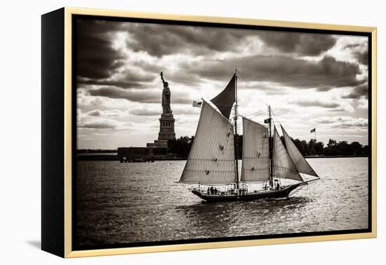 The Clipper & the Liberty-John Brooknam-Framed Premier Image Canvas