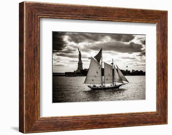 The Clipper & the Liberty-John Brooknam-Framed Photographic Print