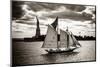 The Clipper & the Liberty-John Brooknam-Mounted Photographic Print