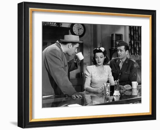 The Clock, Keenan Wynn, Judy Garland, Robert Walker, 1945-null-Framed Photo