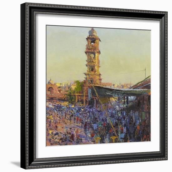 The Clock Tower, Last Light, Jodhpur-Andrew Gifford-Framed Giclee Print