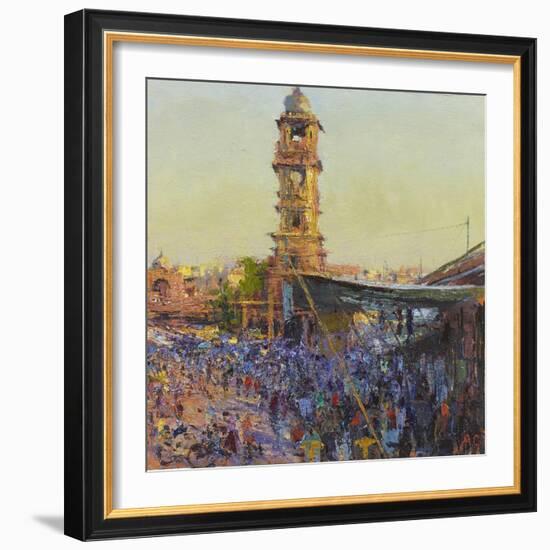 The Clock Tower, Last Light, Jodhpur-Andrew Gifford-Framed Giclee Print