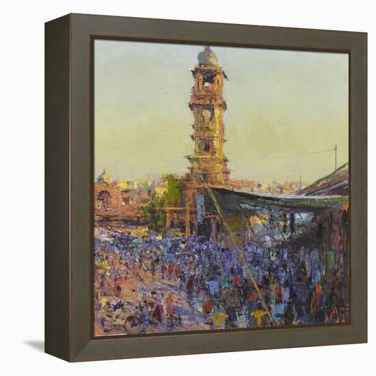 The Clock Tower, Last Light, Jodhpur-Andrew Gifford-Framed Premier Image Canvas