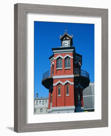 The Clock Tower, Victoria & Albert Waterfront, Cape Town, South Africa-Fraser Hall-Framed Photographic Print