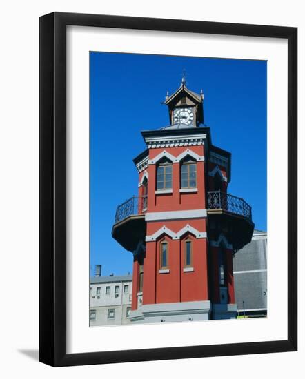 The Clock Tower, Victoria & Albert Waterfront, Cape Town, South Africa-Fraser Hall-Framed Photographic Print