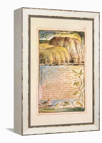 The Clod and the Pebble: Plate 32 from Songs of Innocence and of Experience C.1815-26-William Blake-Framed Premier Image Canvas