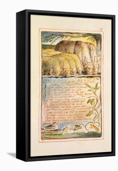 The Clod and the Pebble: Plate 32 from Songs of Innocence and of Experience C.1815-26-William Blake-Framed Premier Image Canvas