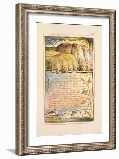 The Clod and the Pebble: Plate 32 from Songs of Innocence and of Experience C.1815-26-William Blake-Framed Giclee Print
