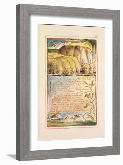 The Clod and the Pebble: Plate 32 from Songs of Innocence and of Experience C.1815-26-William Blake-Framed Giclee Print