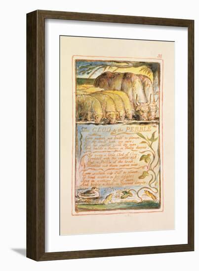 The Clod and the Pebble: Plate 32 from Songs of Innocence and of Experience C.1815-26-William Blake-Framed Giclee Print