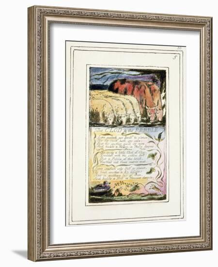 The Clod and the Pebble: Plate 33 from Songs of Innocence and of Experience C.1802-08-William Blake-Framed Giclee Print