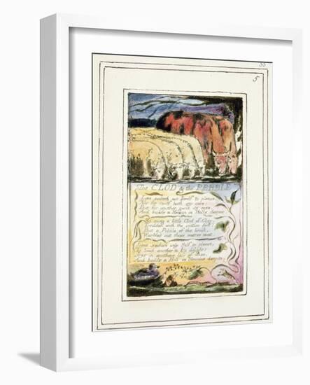 The Clod and the Pebble: Plate 33 from Songs of Innocence and of Experience C.1802-08-William Blake-Framed Giclee Print