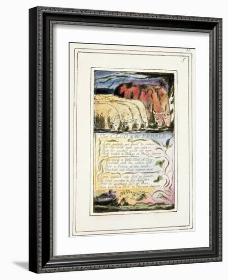 The Clod and the Pebble: Plate 33 from Songs of Innocence and of Experience C.1802-08-William Blake-Framed Giclee Print