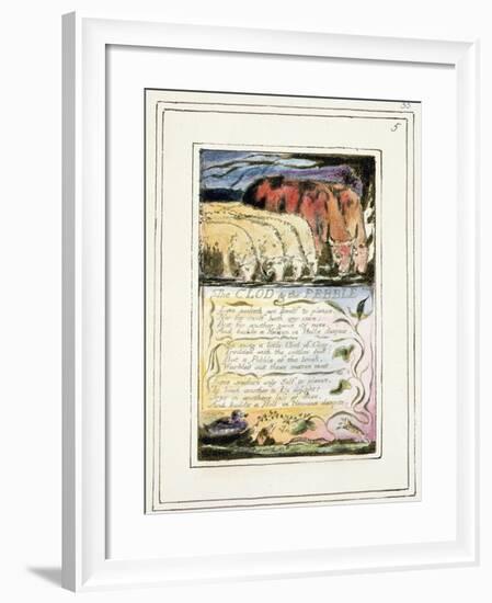 The Clod and the Pebble: Plate 33 from Songs of Innocence and of Experience C.1802-08-William Blake-Framed Giclee Print