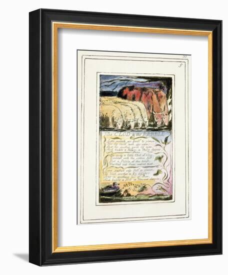 The Clod and the Pebble: Plate 33 from Songs of Innocence and of Experience C.1802-08-William Blake-Framed Giclee Print