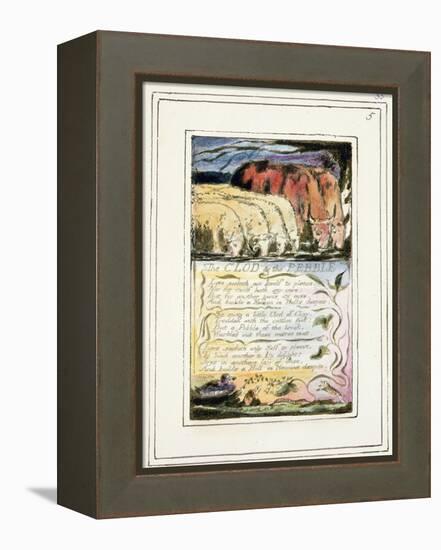 The Clod and the Pebble: Plate 33 from Songs of Innocence and of Experience C.1802-08-William Blake-Framed Premier Image Canvas