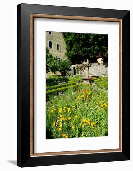 The Cloister Garden, Rothenburg Ob Der Tauber, Romantic Road, Franconia, Bavaria, Germany, Europe-Robert Harding-Framed Photographic Print