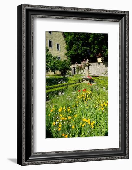 The Cloister Garden, Rothenburg Ob Der Tauber, Romantic Road, Franconia, Bavaria, Germany, Europe-Robert Harding-Framed Photographic Print