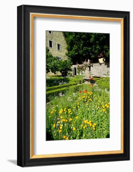 The Cloister Garden, Rothenburg Ob Der Tauber, Romantic Road, Franconia, Bavaria, Germany, Europe-Robert Harding-Framed Photographic Print