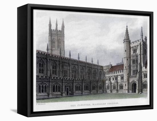 The Cloister, Magdalen College, Oxford University, 19th Century-John Le Keux-Framed Premier Image Canvas
