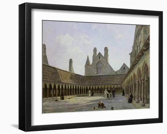 The Cloister of Mont Saint-Michel-Emmanuel Lansyer-Framed Giclee Print