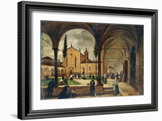 The Cloister of St Bernardino-Giuseppe Canella-Framed Giclee Print